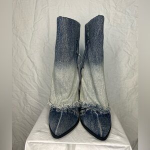 Wild Fable Denim Gradient Heeled Boots
